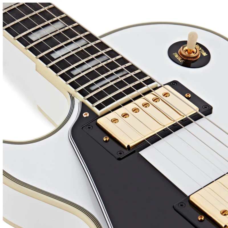 Epiphone Les Paul Custom, Alpine White, Left-handed - Image 4