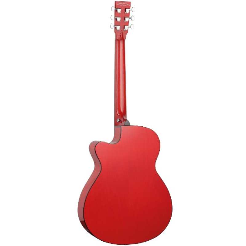 Tanglewood TA4CE-RD Azure Super Folk Electro Acoustic in Shimmering Red - Image 3
