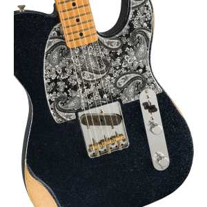 Fender Brad Paisley Esquire Electric Guitar in Black Sparkle Finish with Gig Bag, Secondhand