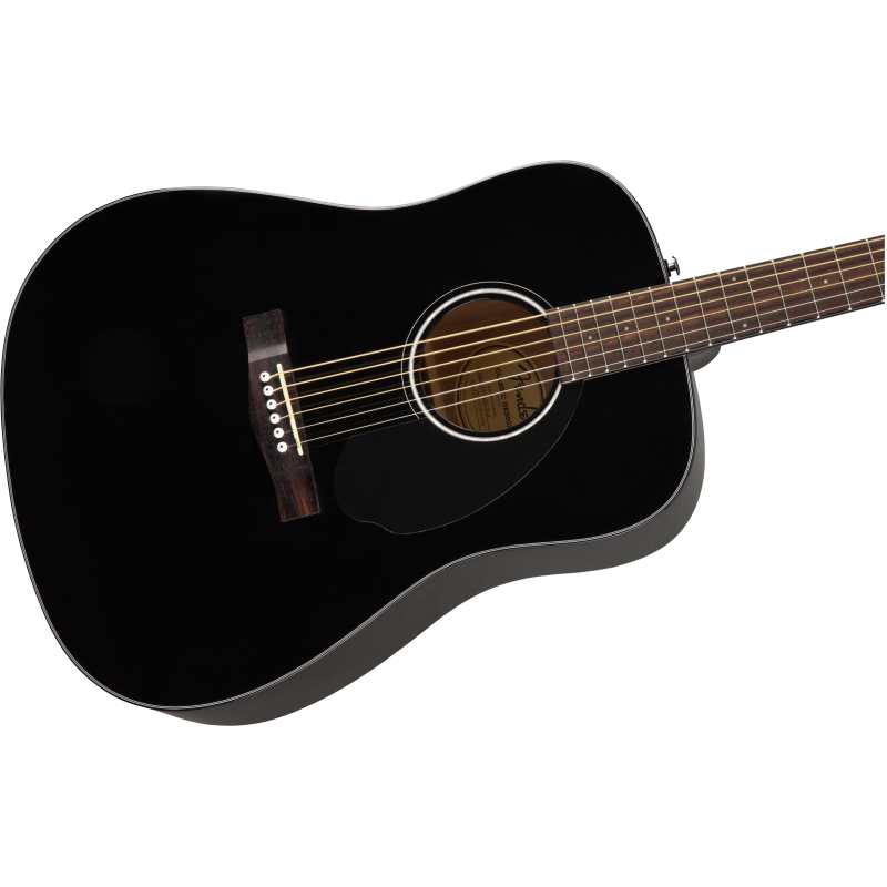 Fender CD-60S Dreadnought Acoustic Guitar in Black (CD60S) - Image 4