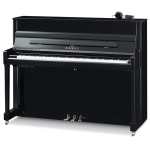 New Kawai K200SL ATX4 Anytime 114cm Tall Upright Piano in Polished Ebony Black with Chrome Fittings (can be played silently with headphones) Made in Indonesia.