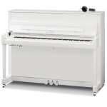New Kawai K200 ATX4 Anytime 114cm Tall Upright Piano in Polished White (can be played silently with headphones) Made in Indonesia.