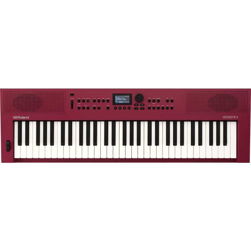 Roland GO: Keys 3 Music Creation Keyboard, Dark Red