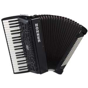 Hohner Bravo III 120 Accordion in Black with Gig Bag & Straps (A16822)