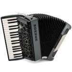 Hohner Bravo myColor III Twilight 72 Bass Accordion in Granite Gray with Gig Bag & Straps (A166113)
