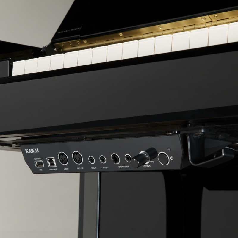 New Kawai K15E ATX3-L Anytime 110cm Tall Upright Piano in Black or White (can be played silently with headphones) Made in Indonesia. - Image 2