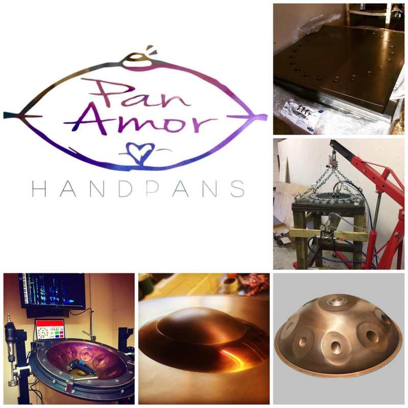 PanAmor Handpans - Stainless Ember Model in D Celtic Scale with Carry Gag. (Handcrafted in Exeter, England) - Image 6