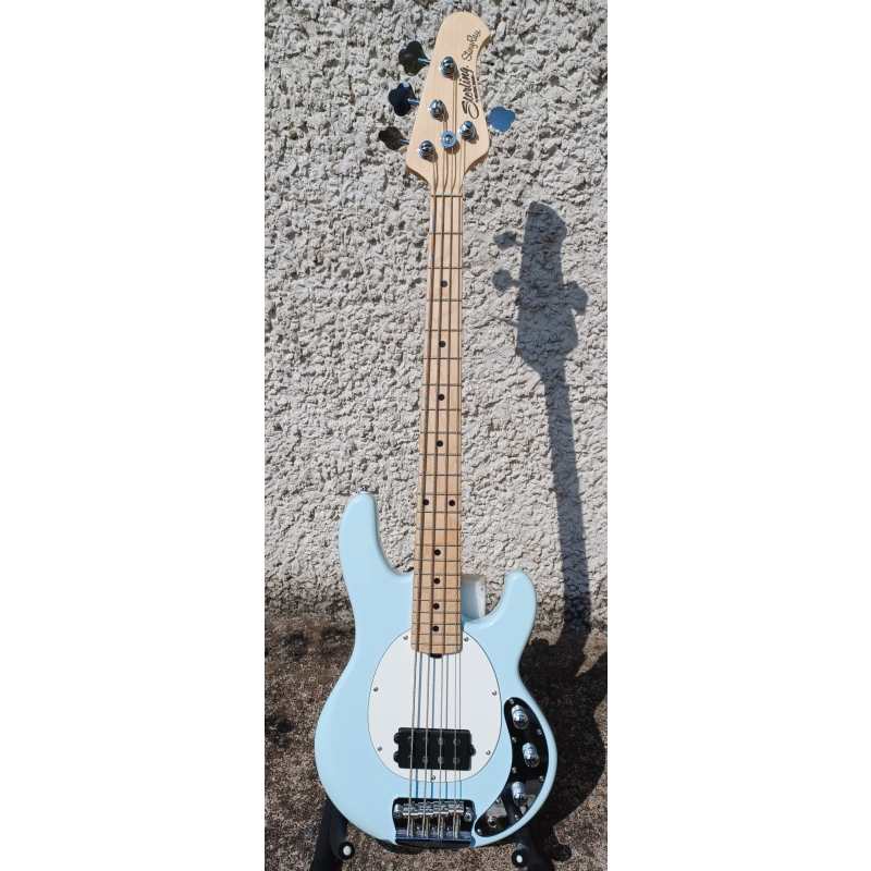 Sterling by MusicMan Stingray Short Scale 4-string Bass Guitar in Daphne Blue with Gig Bag, Secondhand - Image 6