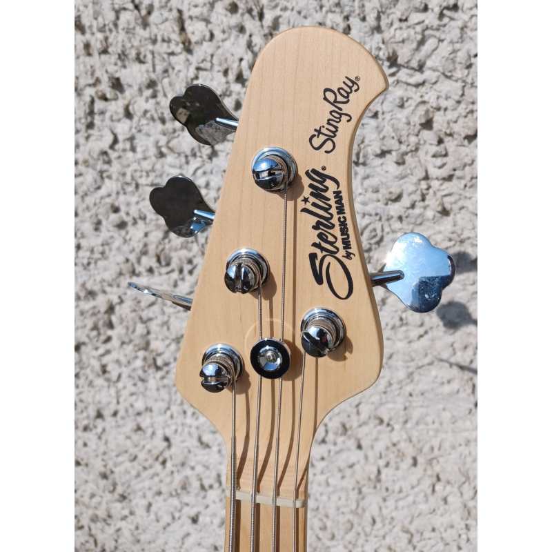 Sterling by MusicMan Stingray Short Scale 4-string Bass Guitar in Daphne Blue with Gig Bag, Secondhand - Image 7