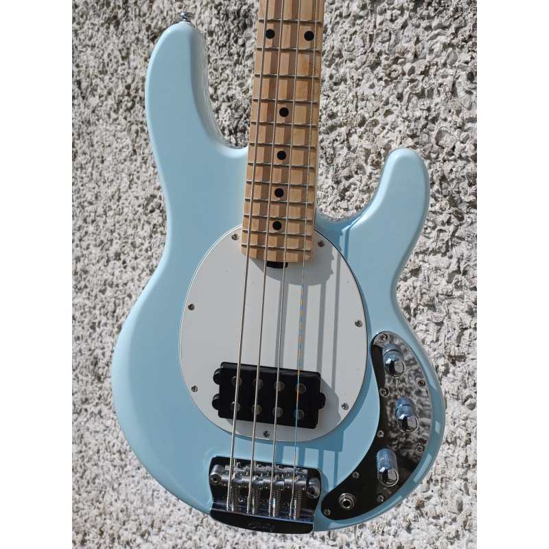 Sterling by MusicMan Stingray Short Scale 4-string Bass Guitar in Daphne Blue with Gig Bag, Secondhand - Image 9