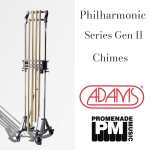Adams BKL5200 0.5-octave Philharmonic Series Gen II Tubular Bells (with 39mm diameter satin brass tubes, adjustable stand, long-drop cover and 2-tone mallet)