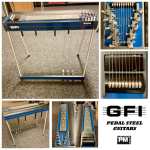 Blue GFI S10PE Expo Model Pedal Steel Guitar with Pad and Hardcase [10-string Single Neck with 3 Pedals & 4 Knee Levers - Made in USA]