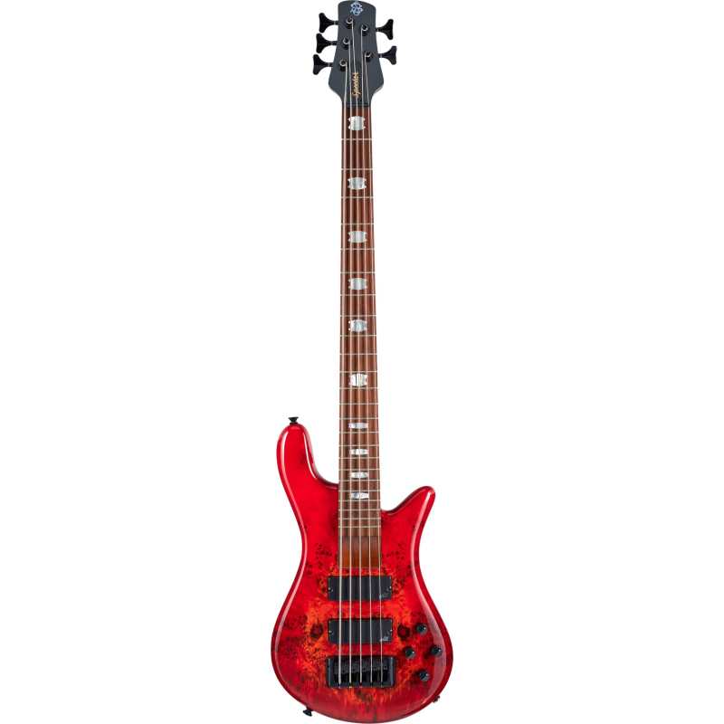 Spector Eurobolt 5-String Bass in Inferno Red with Gigbag - Image 4