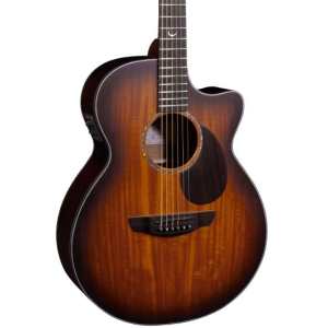 Faith FPVSF Nexus Venus Cutaway Electro Acoustic Guitar in  Solar Flare Satin Finish with Gigbag