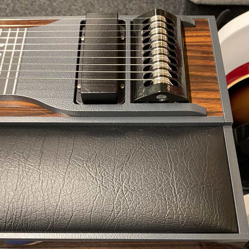 Vintage Wood Laminate GFI S10PE Expo Model Pedal Steel Guitar with Pad and  Hardcase [10-string Single Neck with 3 Pedals & 4 Knee Levers - Made in USA] - Image 2