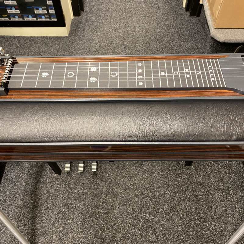 Vintage Wood Laminate GFI S10PE Expo Model Pedal Steel Guitar with Pad and  Hardcase [10-string Single Neck with 3 Pedals & 4 Knee Levers - Made in USA] - Image 3