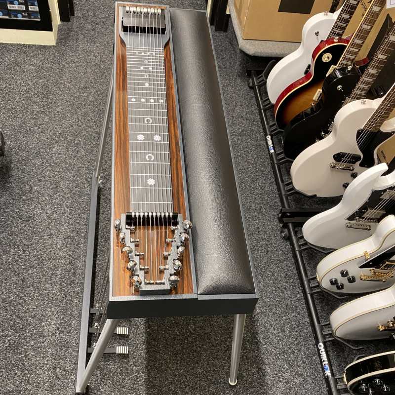 Vintage Wood Laminate GFI S10PE Expo Model Pedal Steel Guitar with Pad and  Hardcase [10-string Single Neck with 3 Pedals & 4 Knee Levers - Made in USA] - Image 6
