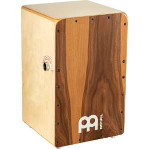 Meinl SCP100WN Snarecraft Professional Series Cajon, Walnut Frontplate with Snare switch