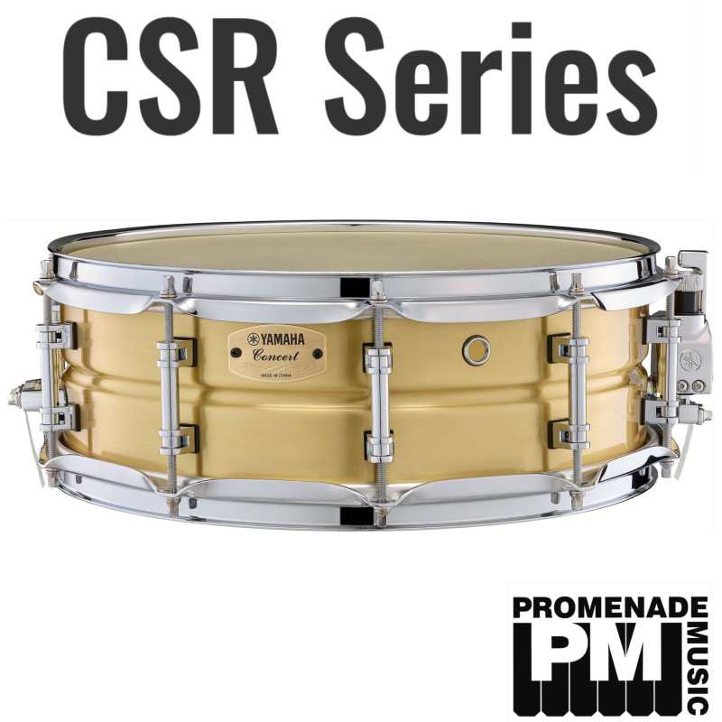 Yamaha CSR-1450 Orchestral Snare Drum (14" x 5" 1.2mm brass shell with stainless straight cable snare - CSR1450)