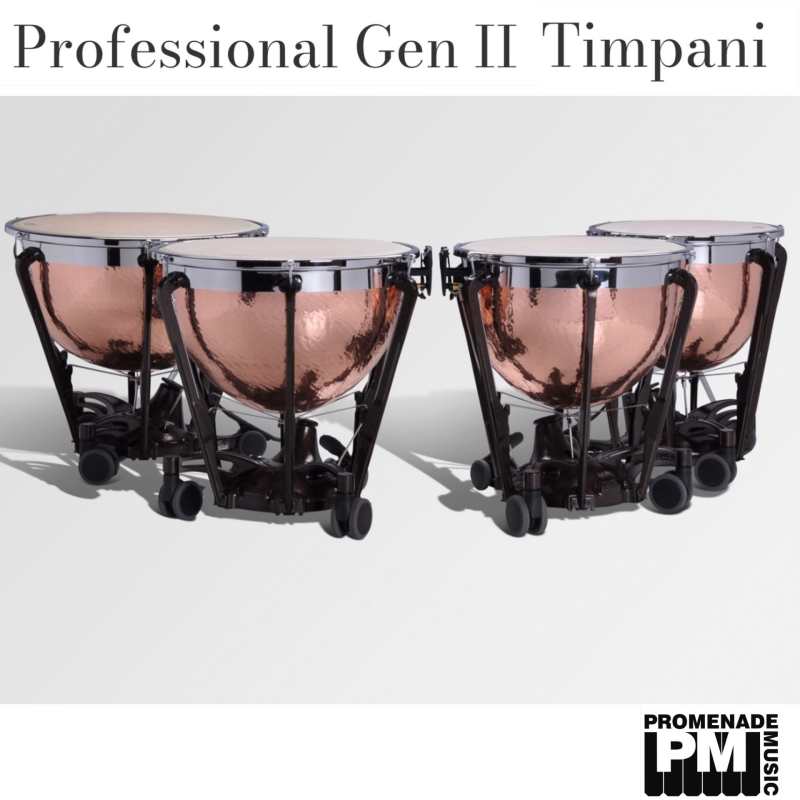 Adams 32" Professional Generation II Hammered Copper Timpani ….. with balanced action pedal mechanism, tuning gauge, mute, and remo renaissance head [available with or without finetuner] - Image 2