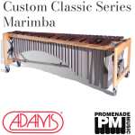 Adams MAHCC502 Custom Classic 5-octave Marimba with Honduran Rosewood Bars, Clear Lacquer Traveller Frame and Desert Colour Resonators
