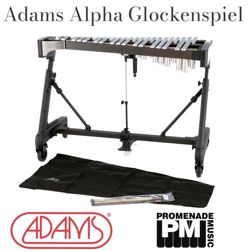 Adams GAA33 3.3-octave Alpha Series Glockenspiel with Resonator and Height Adustable Apex Frame with Reversible Damper Pedal ….. 1.25” rounded top bars, c-e range, A=442Hz pitch [gaa-33] - Image 6