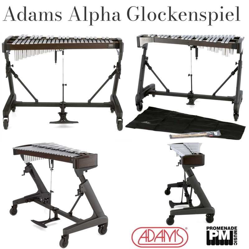 Adams GAA33 3.3-octave Alpha Series Glockenspiel with Resonator and Height Adustable Apex Frame with Reversible Damper Pedal ….. 1.25” rounded top bars, c-e range, A=442Hz pitch [gaa-33] - Image 7