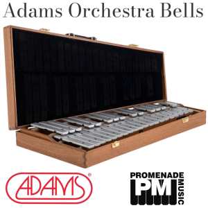 Adams GAD26 2.6-octave Alpha Series Portable Glockenspiel with Detachable-lid French Oak Hardcase ….. 1.25” rounded bars, f-d range, A=442Hz pitch [gad-26]
