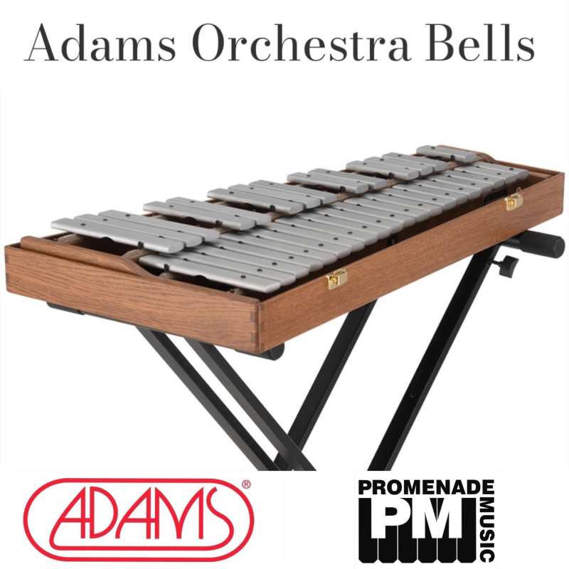 Adams GAD26 2.6-octave Alpha Series Portable Glockenspiel with Detachable-lid French Oak Hardcase ….. 1.25” rounded bars, f-d range, A=442Hz pitch [gad-26] - Image 2