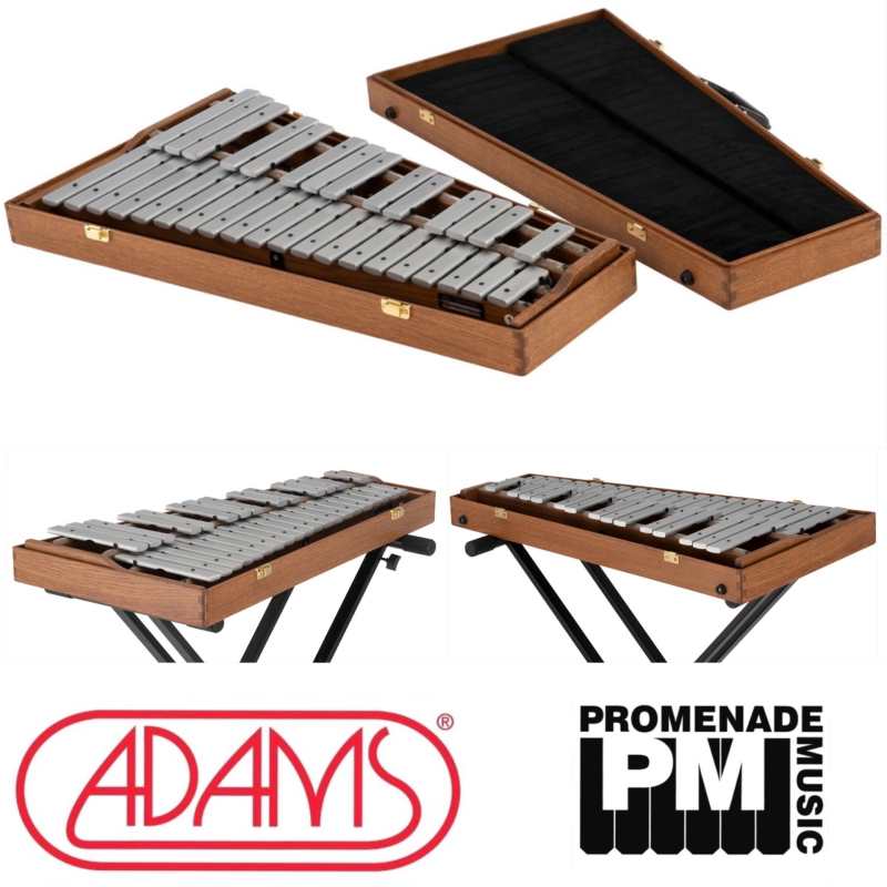 Adams GAD26 2.6-octave Alpha Series Portable Glockenspiel with Detachable-lid French Oak Hardcase ….. 1.25” rounded bars, f-d range, A=442Hz pitch [gad-26] - Image 4