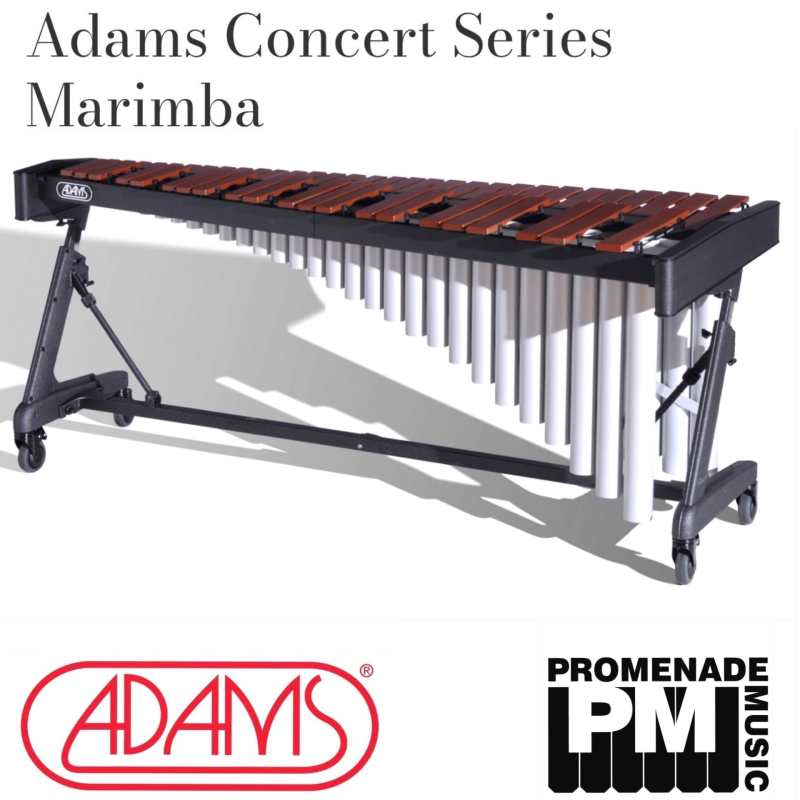Adams MCKA43 Concert Series 4.3-octave Marimba with Full-size Synthetic Zelon Bars, Apex Frame, Cover and Mallets - Image 2