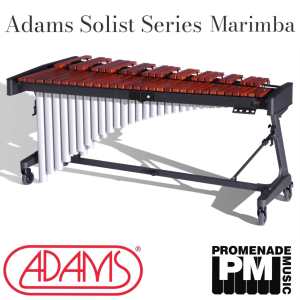 Adams MSHA43 Soloist Series 4.3-octave  Marimba with Honduran Rosewood Bars, Apex Frame, Cover and Mallets