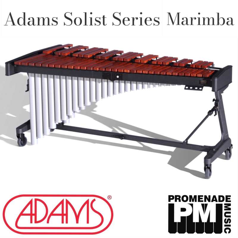 Adams MSHA43 Soloist Series 4.3-octave  Marimba with Honduran Rosewood Bars, Apex Frame, Cover and Mallets