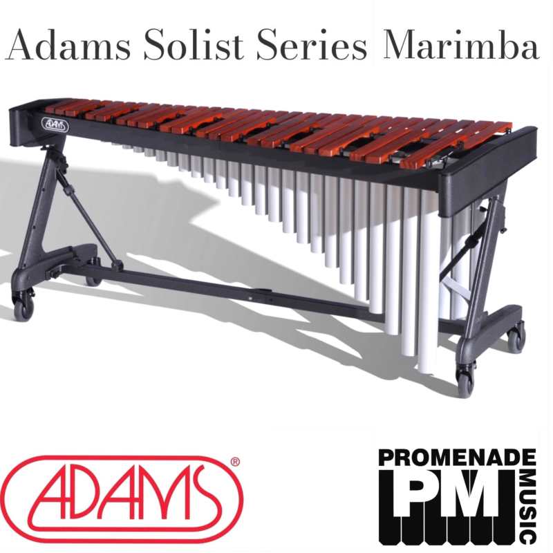 Adams MSHA43 Soloist Series 4.3-octave  Marimba with Honduran Rosewood Bars, Apex Frame, Cover and Mallets - Image 2