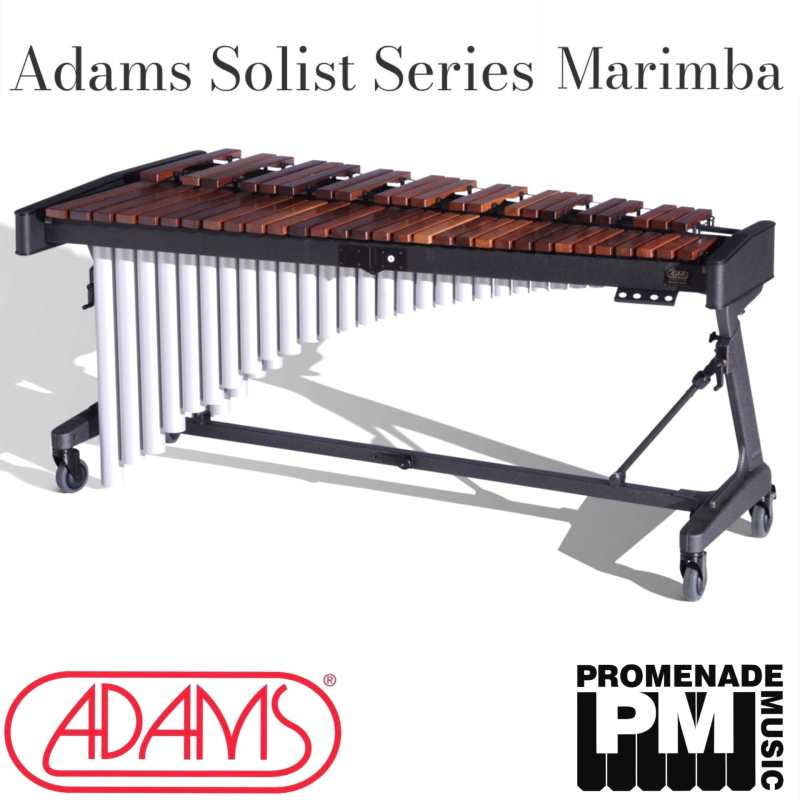 Adams MSPA43 Soloist Series 4.3-octave Marimba with Padouk Wood Bars, Apex Frame, Cover and Mallets