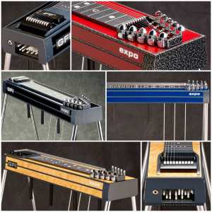 Expo Special Order - Choice of 5 Colours of GFI S10E Expo Model Pedal Steel Guitar with Hardcase [10-string Single Neck with 3 pedals & 4 Knee Levers - Made in USA]