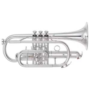 Yamaha YCR-6335SII Bb Cornet in Silver Plated Finish with Case & Mouthpiece [professional model YCR6335S mk2]