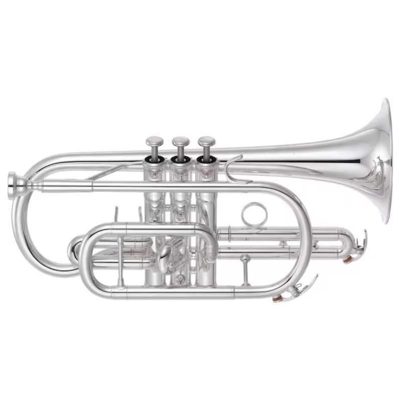 Yamaha YCR-6335SII Bb Cornet in Silver Plated Finish with Case & Mouthpiece [professional model YCR6335S mk2]