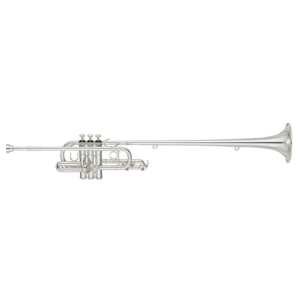 Yamaha YTR-6335FS Herald Bb Trumpet in Silver Plated Finish with Case & Mouthpiece [professional fanfare model YTR6335FS]