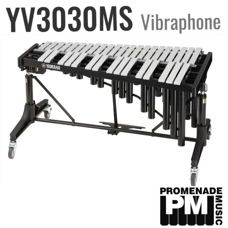 Yamaha YV-3030MS Vibraphone with 39mm Wide Non-graduated Bars, Gas-spring Height Adjustable Frame, Drop Cover, and Hex-key (YV3030MS) - Image 2