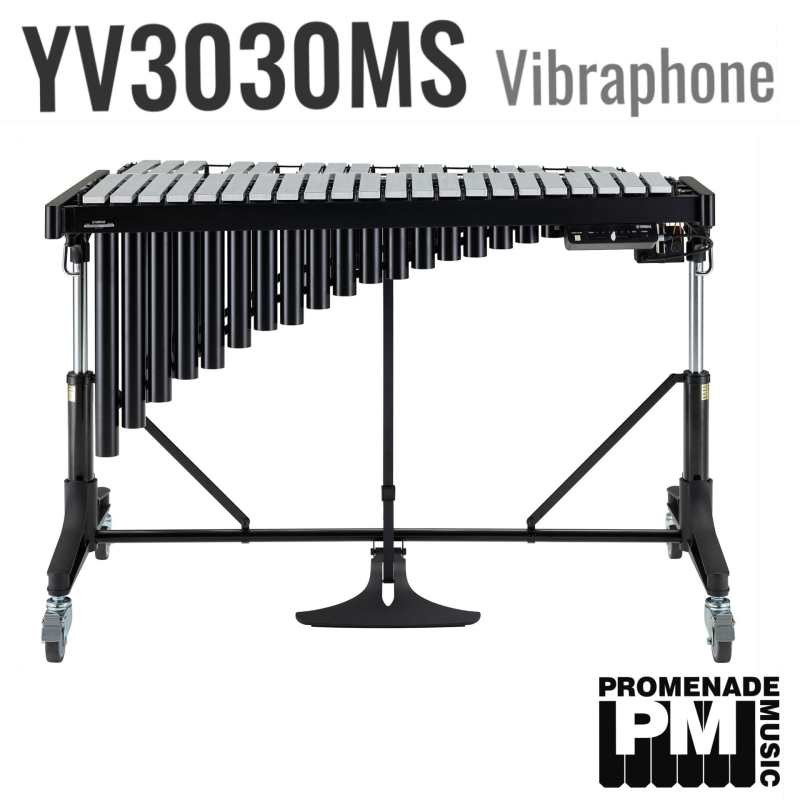 Yamaha YV-3030MS Vibraphone with 39mm Wide Non-graduated Bars, Gas-spring Height Adjustable Frame, Drop Cover, and Hex-key (YV3030MS) - Image 3