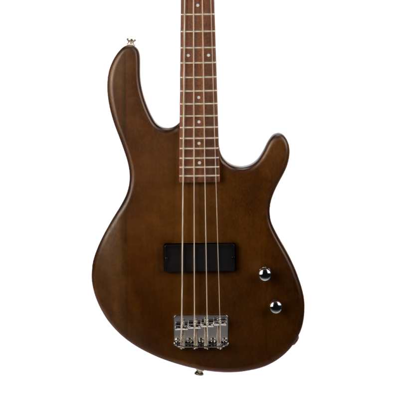 Cort Action Junior 4-String Short-scale Bass Guitar in Open Pore Walnut