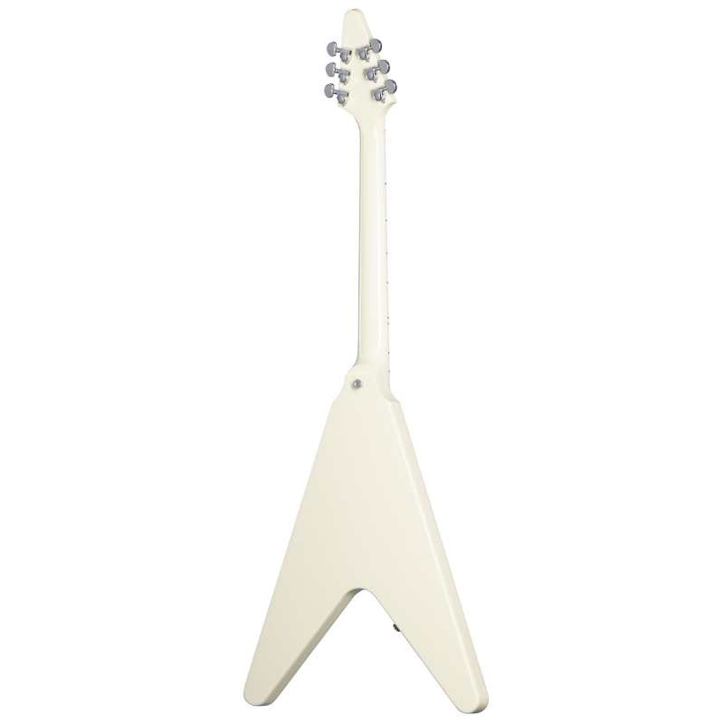 Gibson 70s Flying V in Classic White with Hardcase - (Tiny Lacquer Cracks) - Image 4