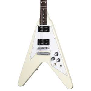 Gibson 70s Flying V in Classic White with Hardcase - (Tiny Lacquer Cracks)