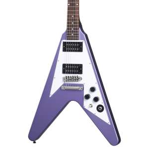Epiphone Artist Series Kirk Hammett 1979 Flying V in Purple Metallic Finish with Hardcase
