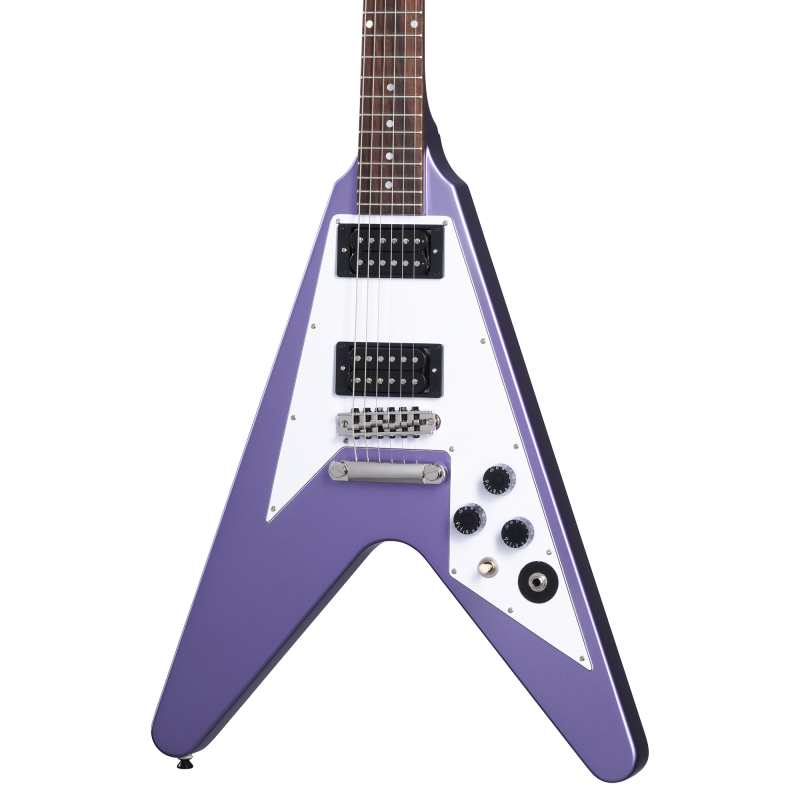 Epiphone Artist Series Kirk Hammett 1979 Flying V in Purple Metallic Finish with Hardcase