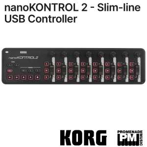 Korg nanoKONTROL 2, Slim-line USB Controller in Black