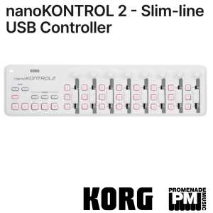 Korg nanoKONTROL 2, Slim-line USB Controller in White
