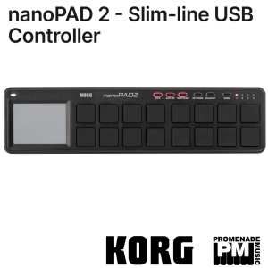 Korg nanoPAD 2 - Slim-line USB Controller, Black