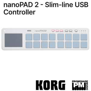 Korg nanoPAD 2 - Slim-line USB Controller, White